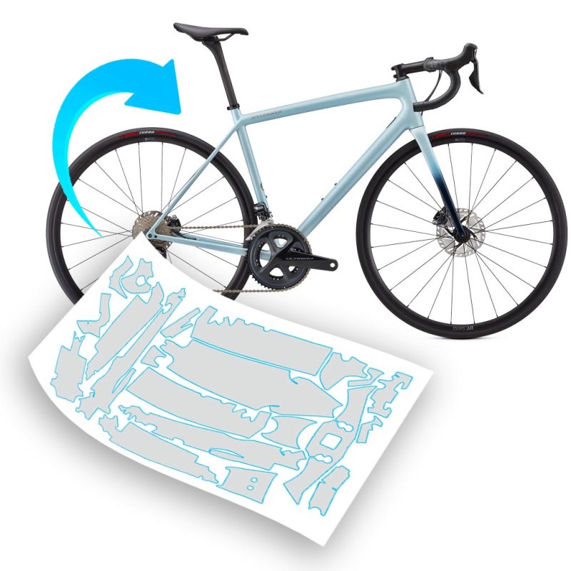 Pellicola protettiva telaio per bici Specialized Aethos Pro | Expert | Frameset | Comp | Sagan Collection: Disruption 2021 - 2024 700 Carbon