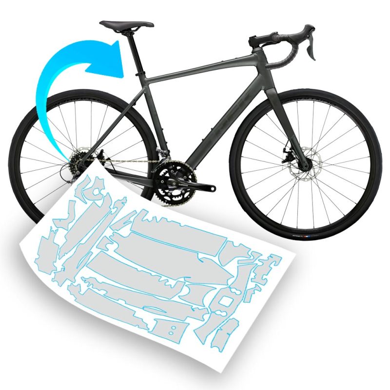 Pellicola protettiva telaio per bici Trek Domane AL 5 | AL 4 | AL 2 2023 - 2024 700 Alloy