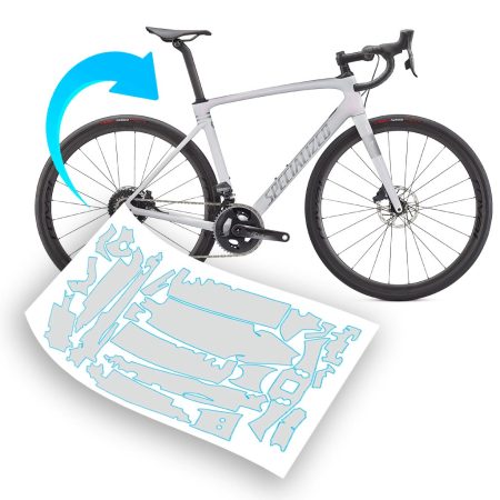 Pellicola protettiva telaio per bici Specialized Roubaix S-Works | Base Model | Pro | Expert | Team | Sport | Comp | Frameset 2020 - 2022 700 Carbon