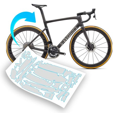 Pellicola protettiva telaio per bici Specialized Tarmac SL7 S-Works | Expert | Frameset | Pro | S-Works Sagan Collection: Disruption | S-Works Speed Of Light Collection | Comp 2020 - 2024 700 Carbon