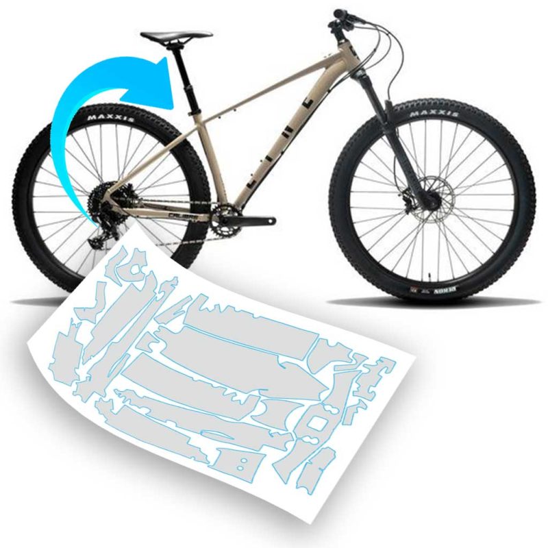 Pellicola protettiva telaio per bici Calibre Line T3  2023 - 2024 29 Alloy