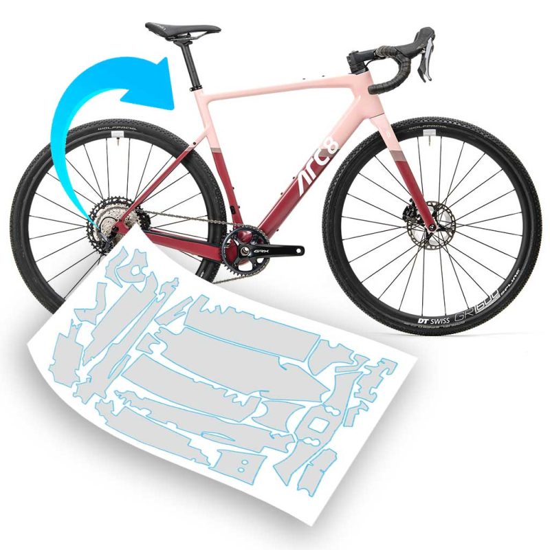 Pellicola protettiva telaio per bici ARC8 Eero  2021 - 2024 700 Carbon