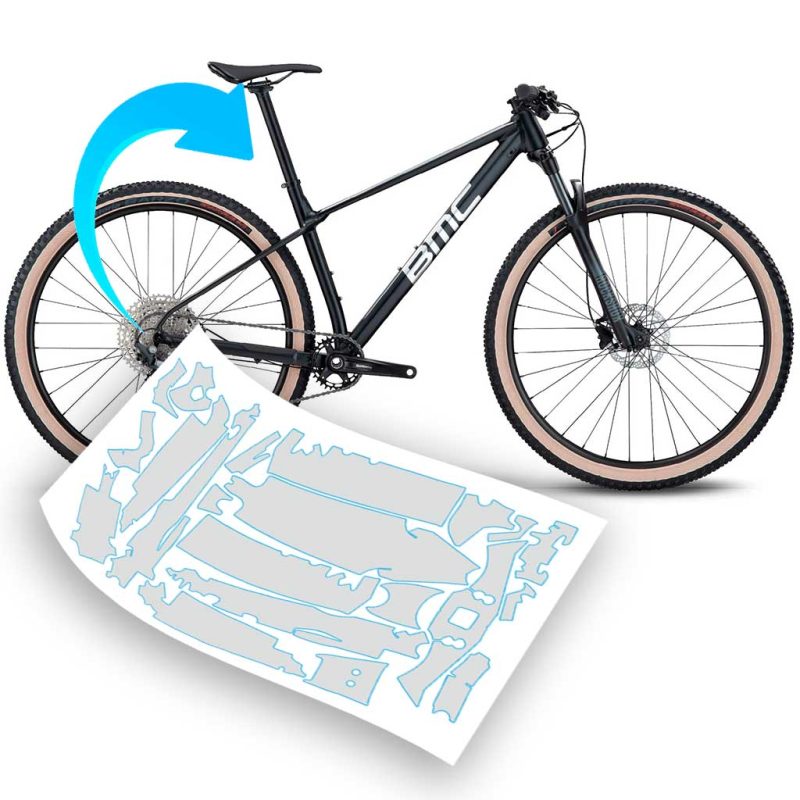 Pellicola protettiva telaio per bici BMC Twostroke AL One | AL Two | Al Three | AL Four | AL Five | AL Six  2021 - 2024 29 Alloy
