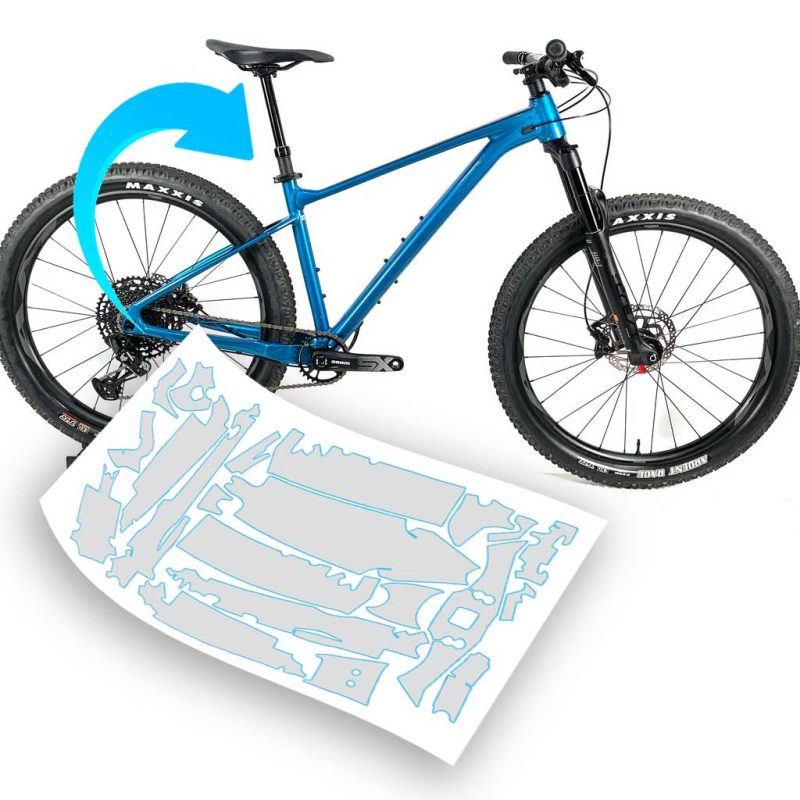 Pellicola protettiva telaio per bici Giant Fathom 1 | 2 2021 - 2025 27 Alloy