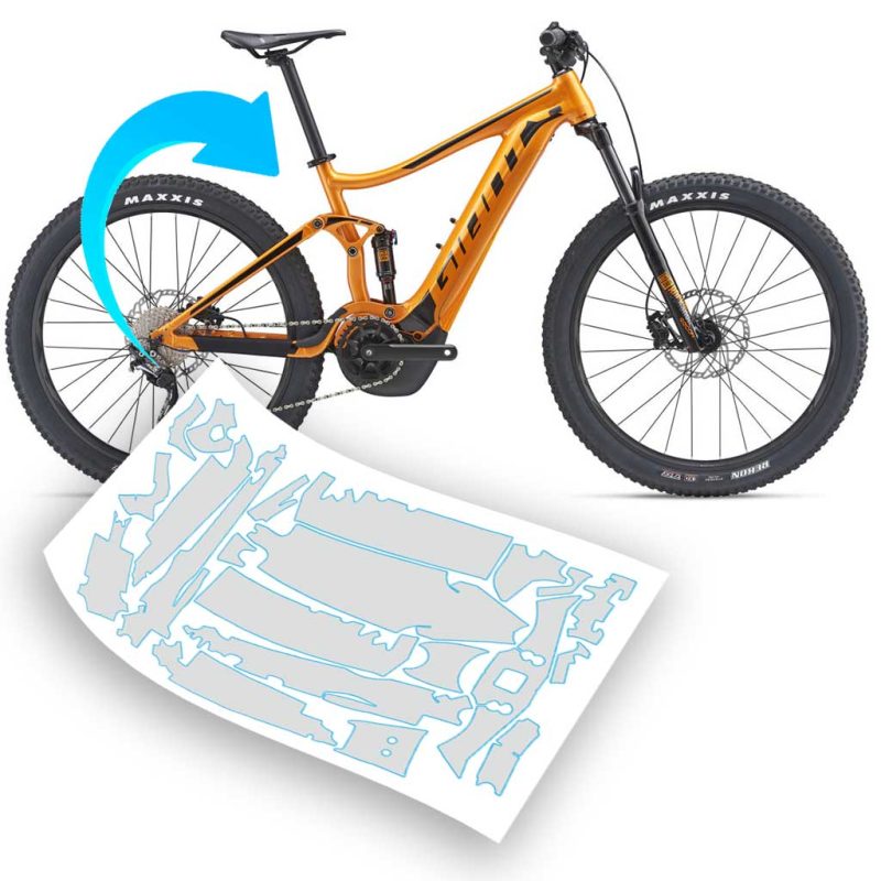 Pellicola protettiva telaio per bici Giant Stance E+ 1 | 2 2019 - 2020 27 Alloy